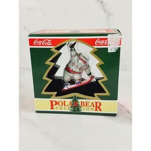 Coca Cola Ornament Polar Bear Collection 1995 Christmas Holidays New w/ Box Vtg